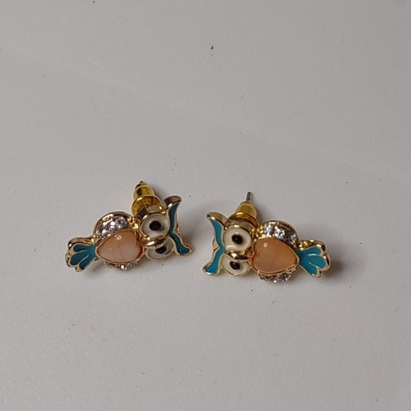 Cute Multicolor Owl Earrings - Picture 3 of 9